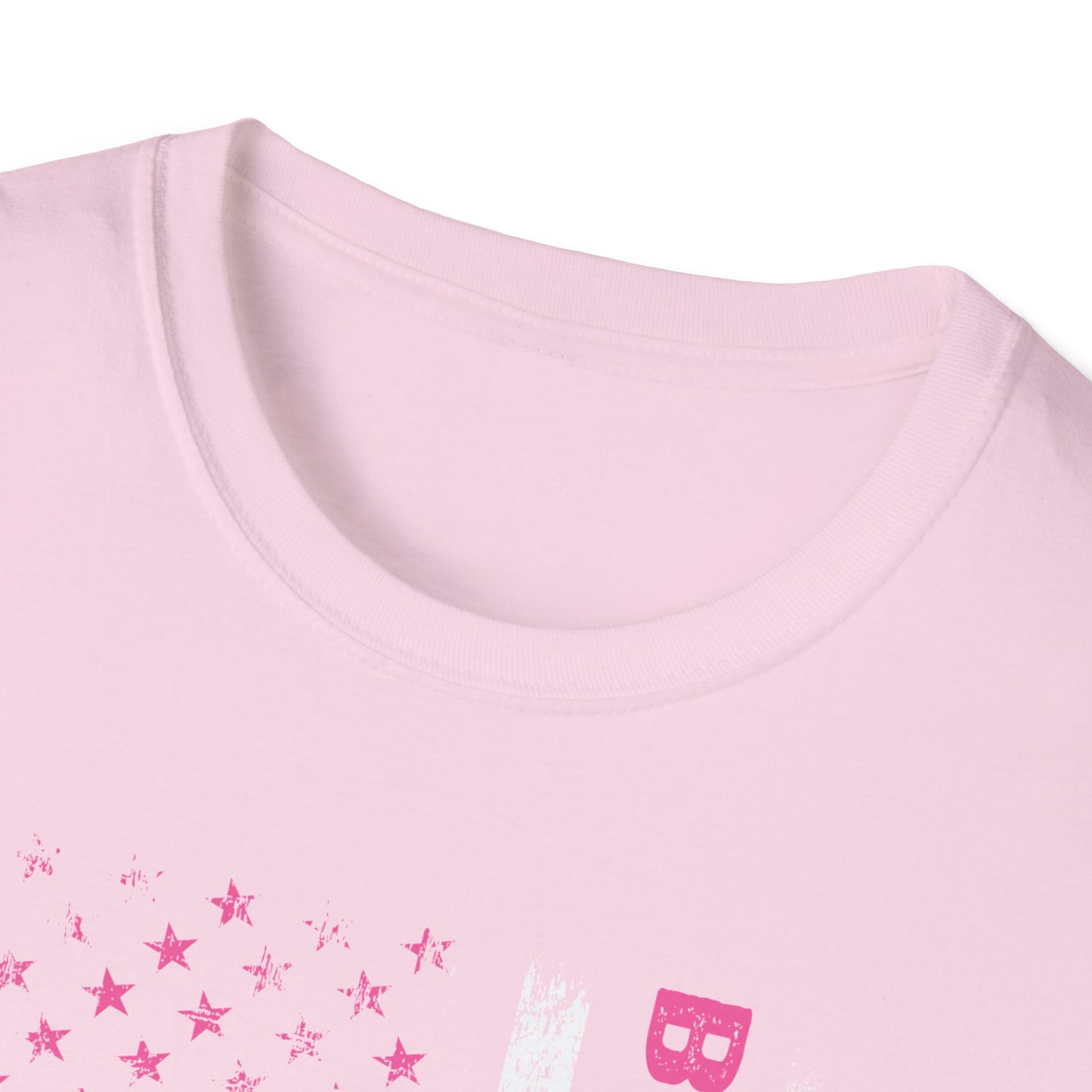 Back The Pink USA Flag Pink Breast Cancer Awareness October Tshirt