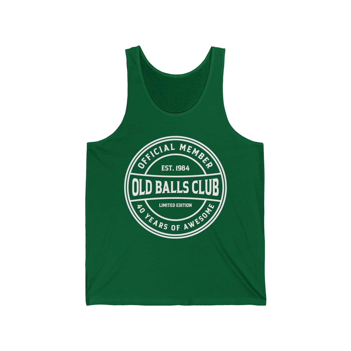 Mens Old Balls Club 40 Years Awesome Forty 40th Birthday Farthers Day Tank Tops