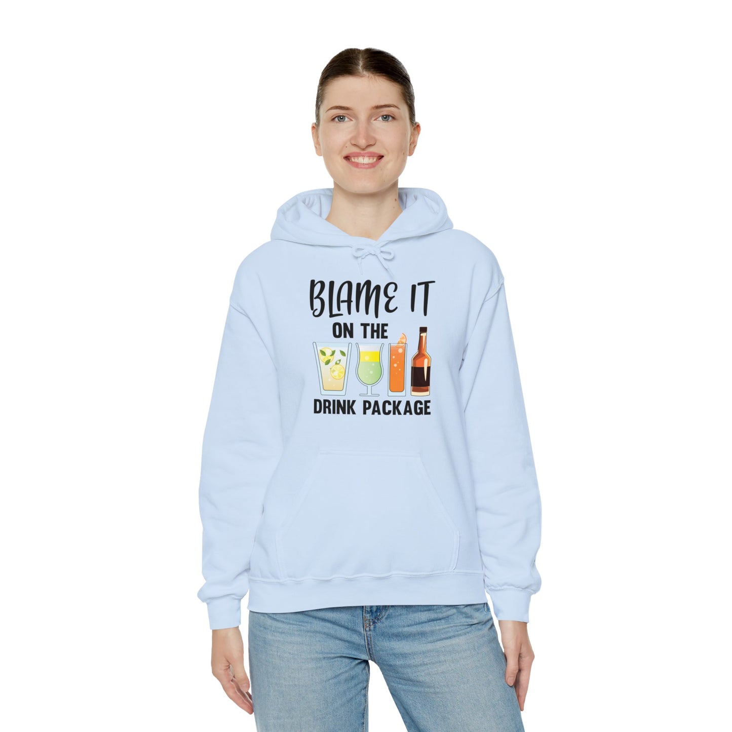 Blame It On The Drink Package Funny Cruise Hoodie For Men Women Hoodie