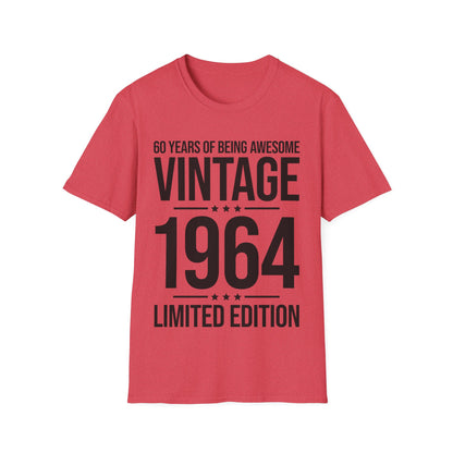 60 Year Old Gifts Vintage 1964 60 Years Awesome 60th Birthday T-Shirt