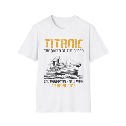 Vintage RMS Titanic 1912 Distressed Sea Sailing Ship Ocean T-Shirt For Men Women T-Shirt