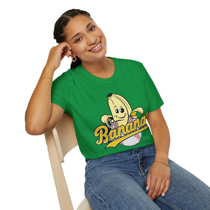 Funny Let's Go Bananas Baseball T-Shirt For Baseball Lovers Men Women T-Shirt