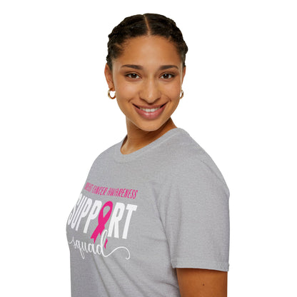 Breast Cancer Shirts Support Squad Tee Breast Cancer Awareness T-Shirt For Men Women