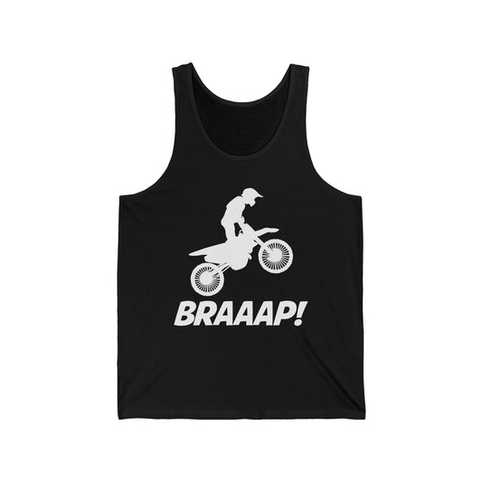 Funny Brraaap Dirt Bike Motocross Bikers Rider Tank Top For Riders Men Women