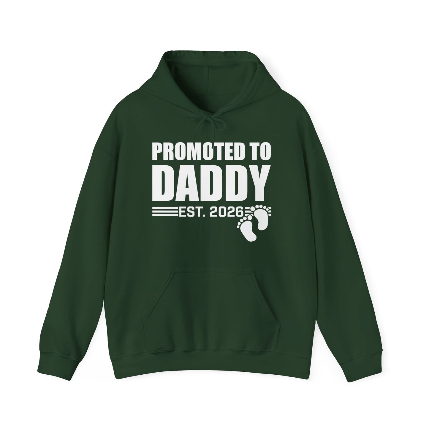 Mens Promoted To Daddy 2026 Pregnancy Announcement Gift Hoodie