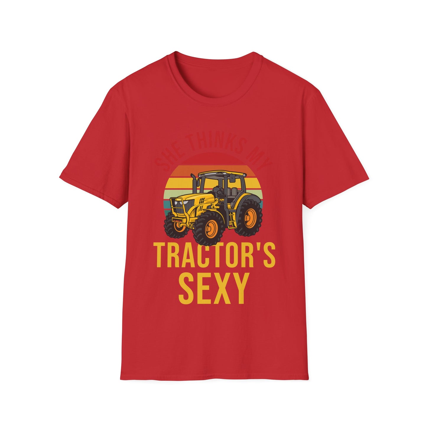 Funny She Thinks My Tractors Sexy Farming Farmer Farm T-Shirt