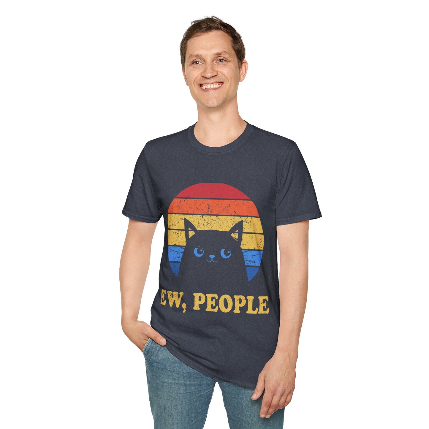 Funny Ew People Cat Introvert Antisocial Sarcastic T-Shirt