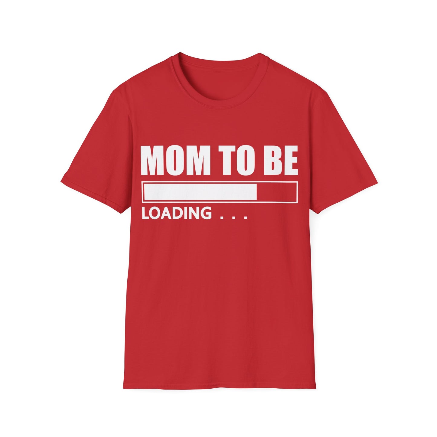 Funny Mom To Be Soon Loading Bar Mothers Day Tshirt Women