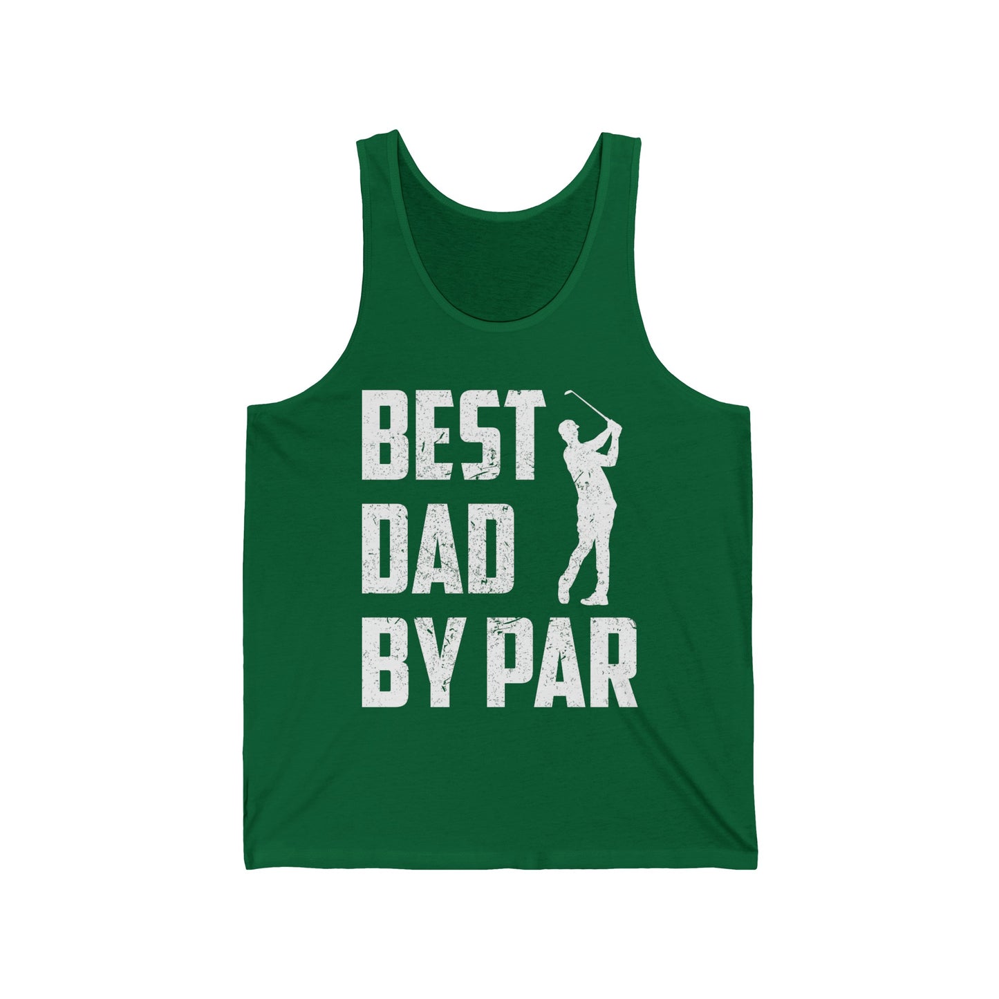 Best Dad by Par Fathers Day Daddy Golf Lover Golfer Gifts Tank Tops