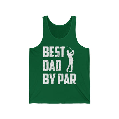 Best Dad by Par Fathers Day Daddy Golf Lover Golfer Gifts Tank Tops