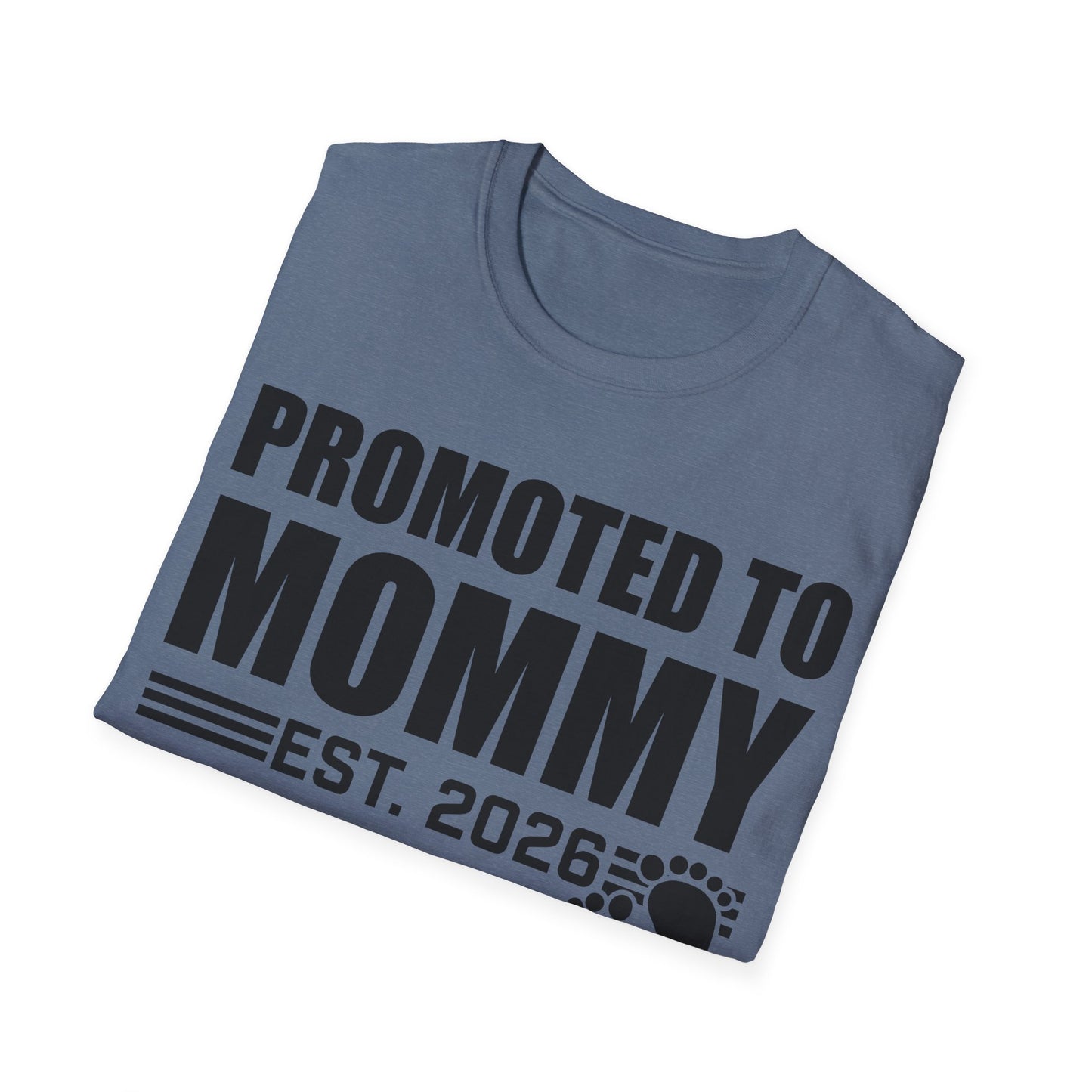 Promoted To Mommy 2026 Pregnancy Announcement Mothers Day Mom To Be T-shirt