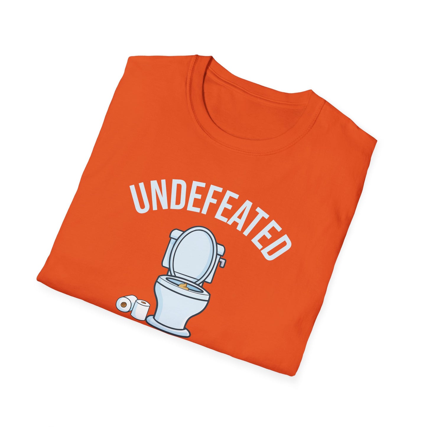 Funny Undefeated Toilet Clogging Champ Funny Dad Mens Joke Hilarious T-Shirt