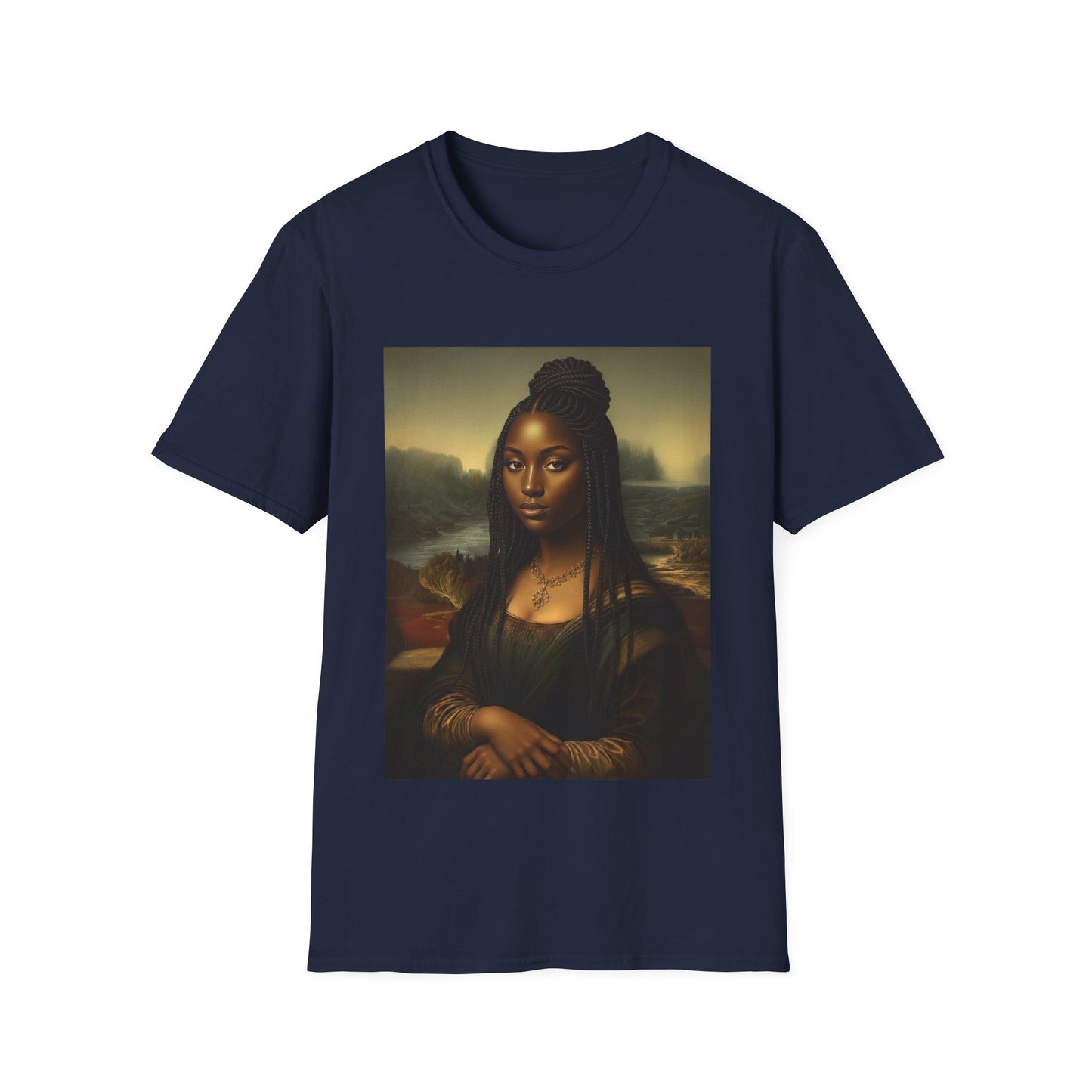 Black Mona Lisa African American Black History Month Funny T-Shirt
