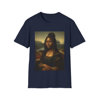 Black Mona Lisa African American Black History Month Funny T-Shirt