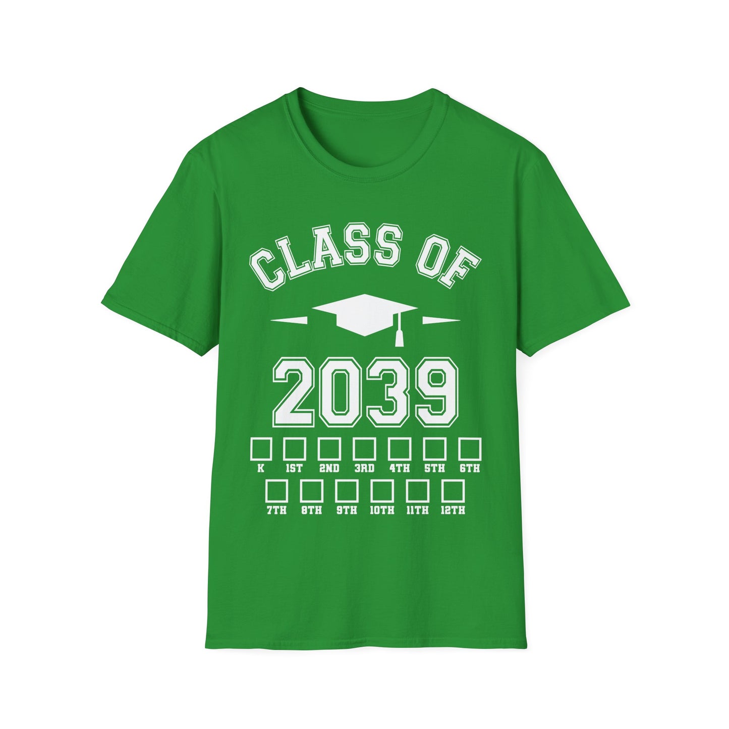Funny Class of 2039 Checklist Grow with Me Kindergarten First Day Graduation