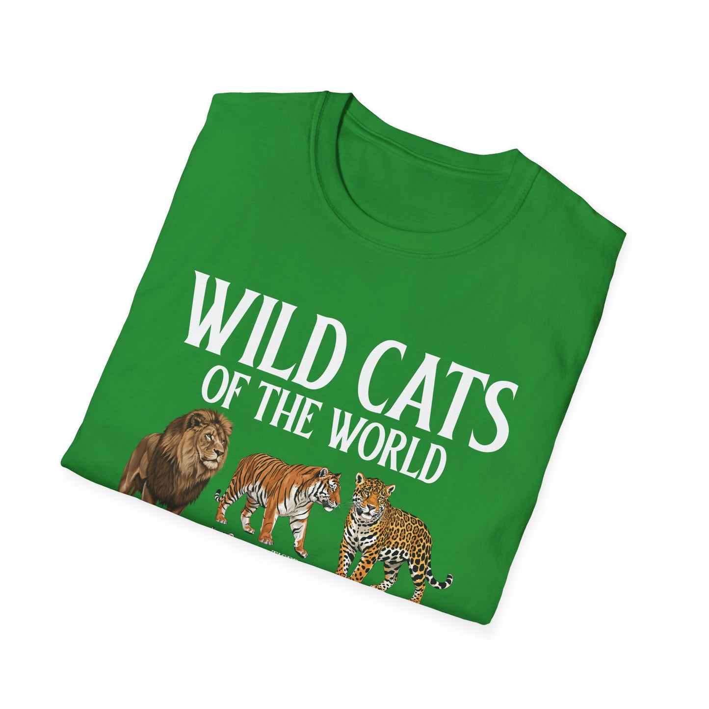 Wild Cats Animals of The World Educational Wild Animal Lover T-Shirt