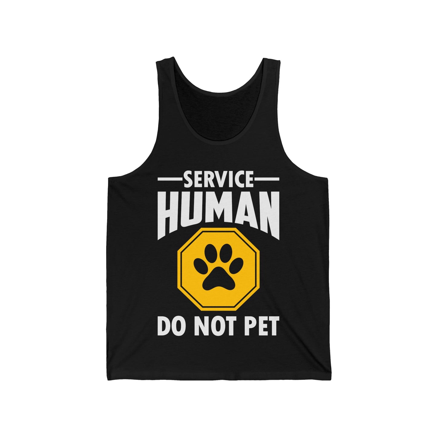 Funny Service Human Do Not Pet Dog Lover Tank Top Men Women