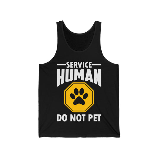 Funny Service Human Do Not Pet Dog Lover Tank Top Men Women