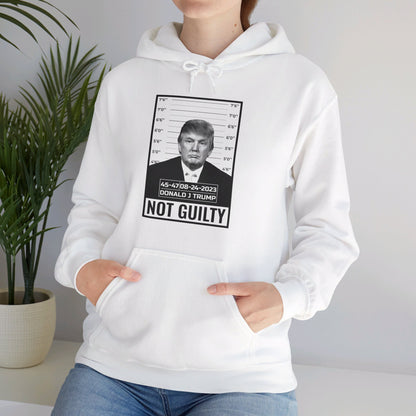 Donald Trump Police Mugshot Not Guilty President Legend 45 47 Hoodie For Men Women Hoodie