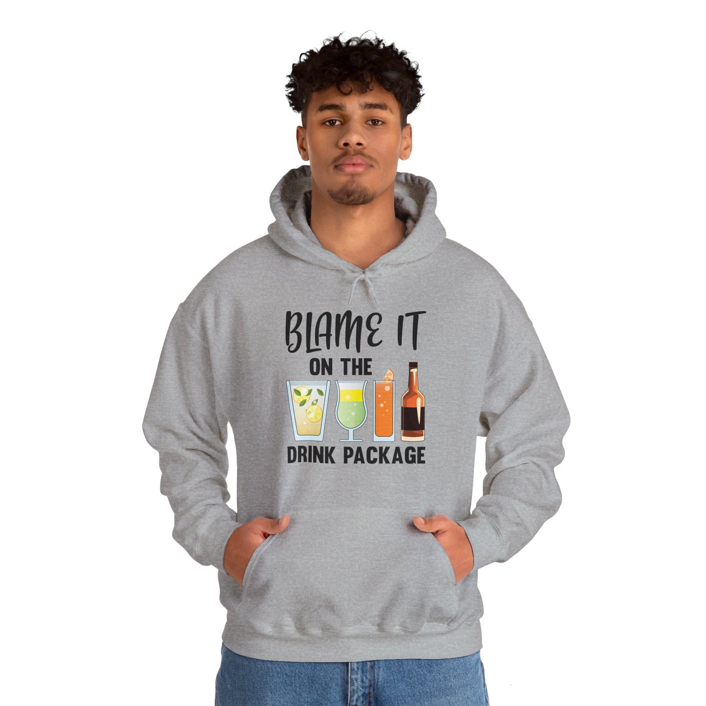 Blame It On The Drink Package Funny Cruise Hoodie For Men Women Hoodie