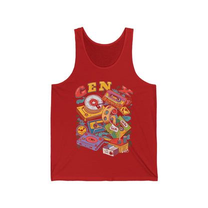 Gen x 60s 70s 80s Rock Cassettes Vintage Mixtape Tank Top For Men Women Tank Top