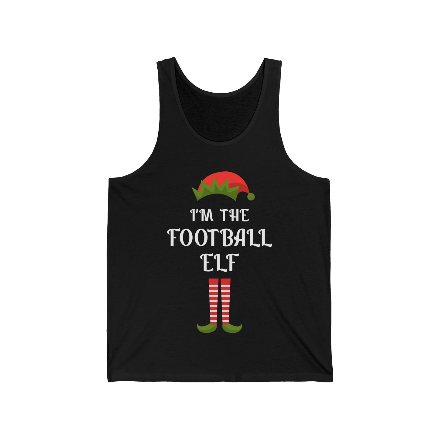 Funny I Am The Football Elf Matching Family Christmas Gift Sport Tank Top