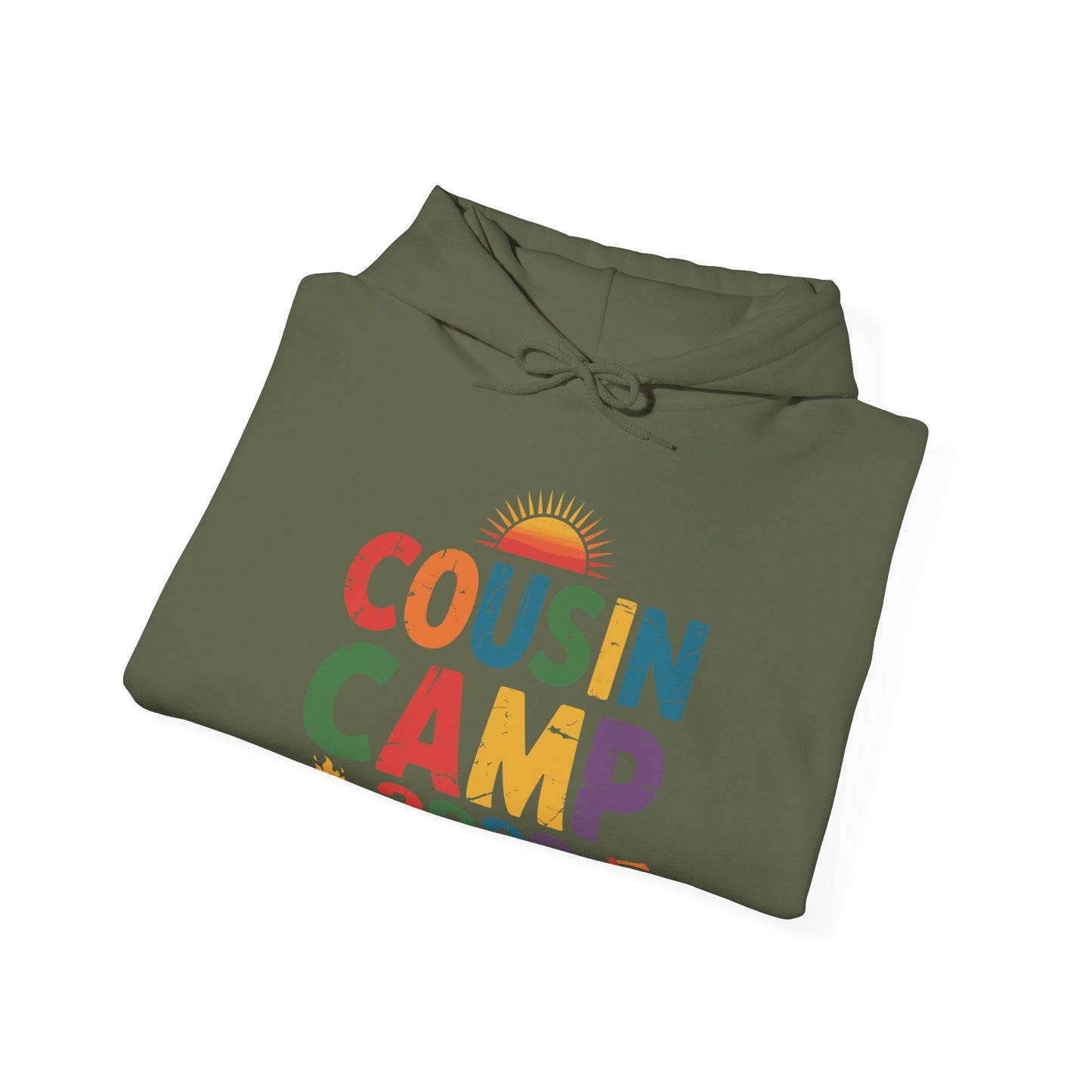 Cousin Camp 2026 Camping Campfire Summer Vacation Family Hoodie