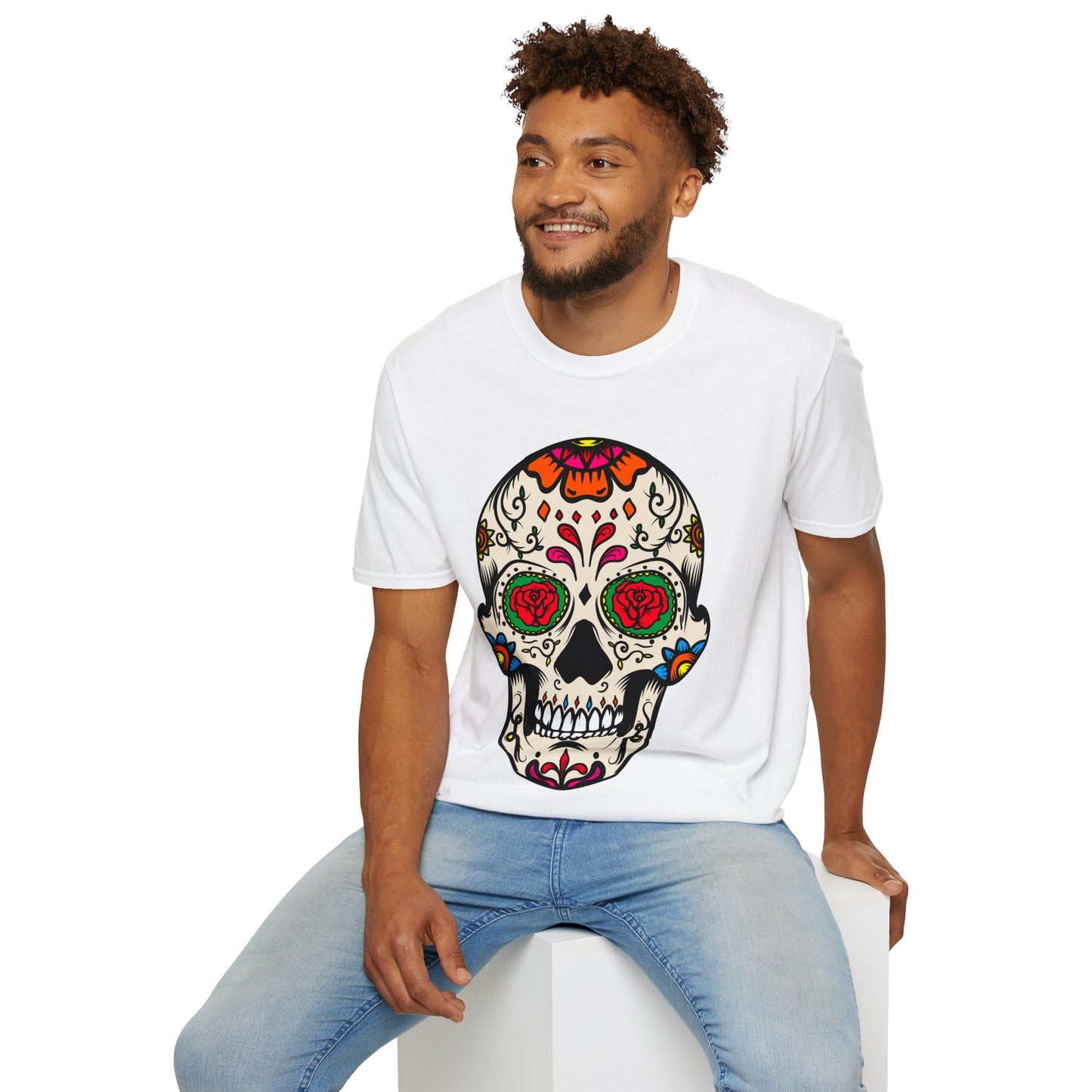 Sugar Skull Dia De Los Muertos Costume Halloween Day Of Dead T-Shirt