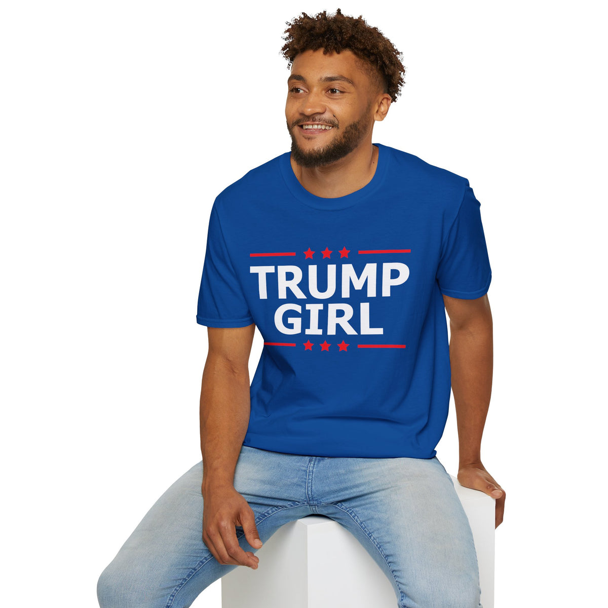 Cute Trump Girl Republican US Flag 2024 Vintage Vote T-Shirt