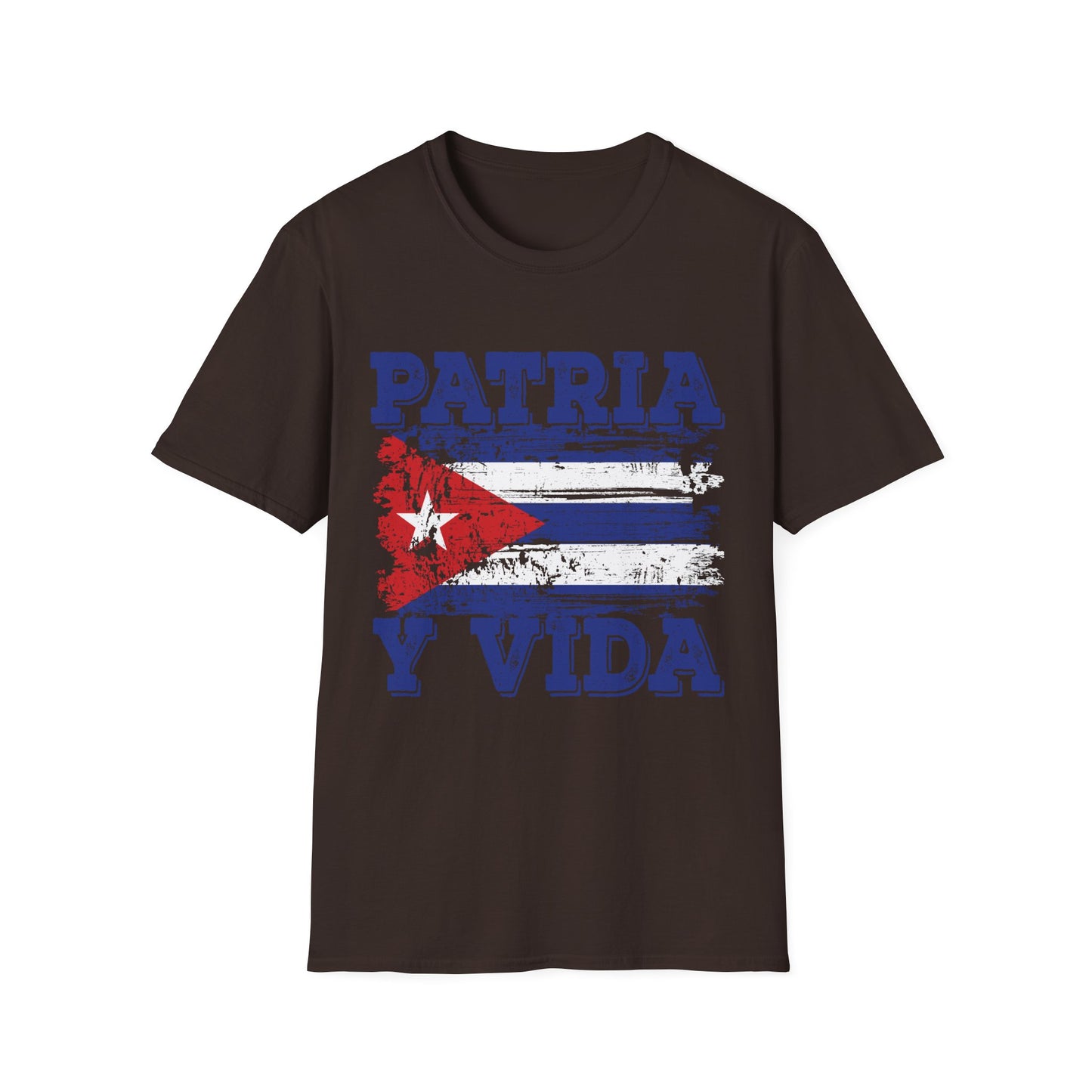 Cuba Patria y Vida Flag Distressed Vintage Cuban Flag T-Shirt For Men Women