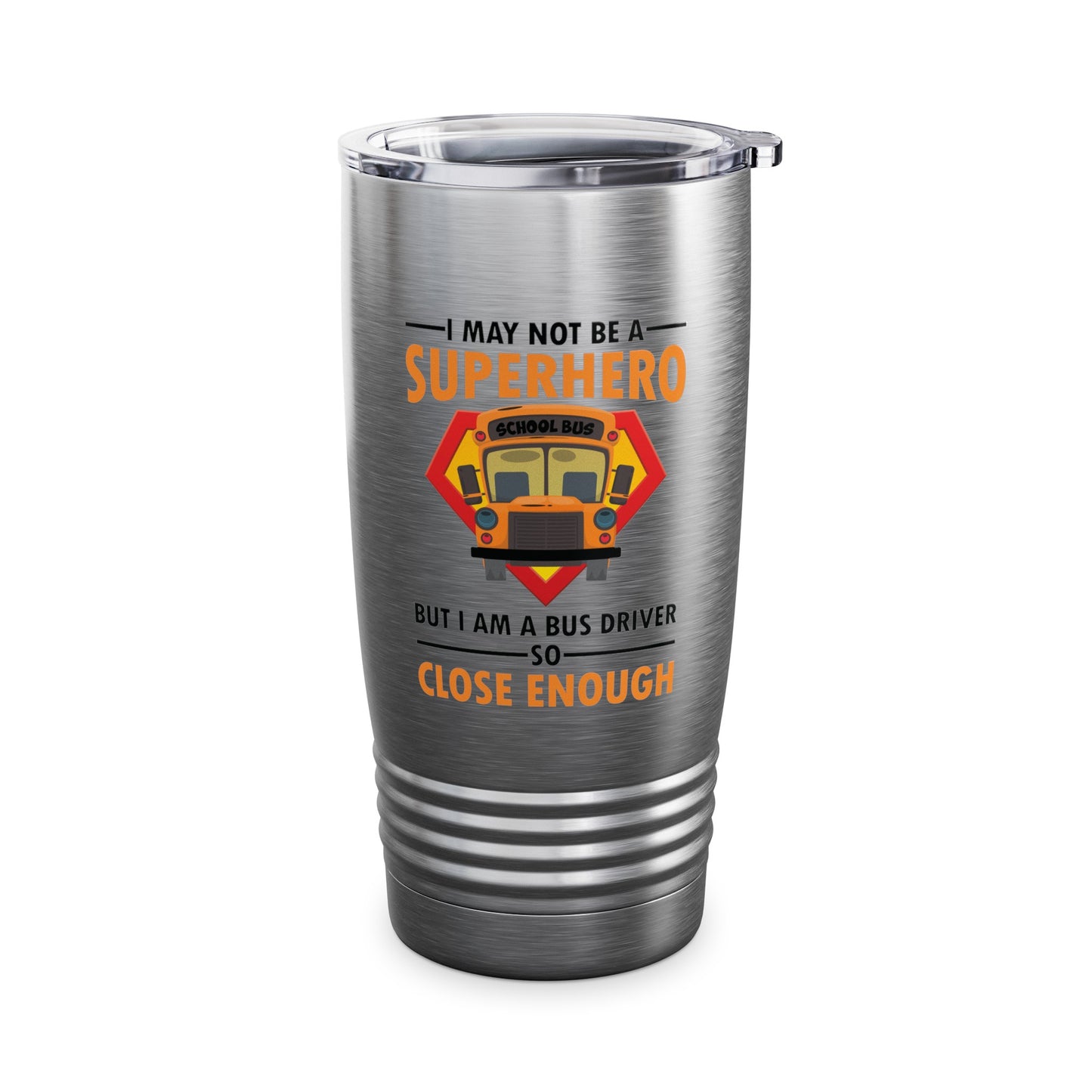 Superhero School Bus Driver Tumbler Funny Bus Driver Tumbler