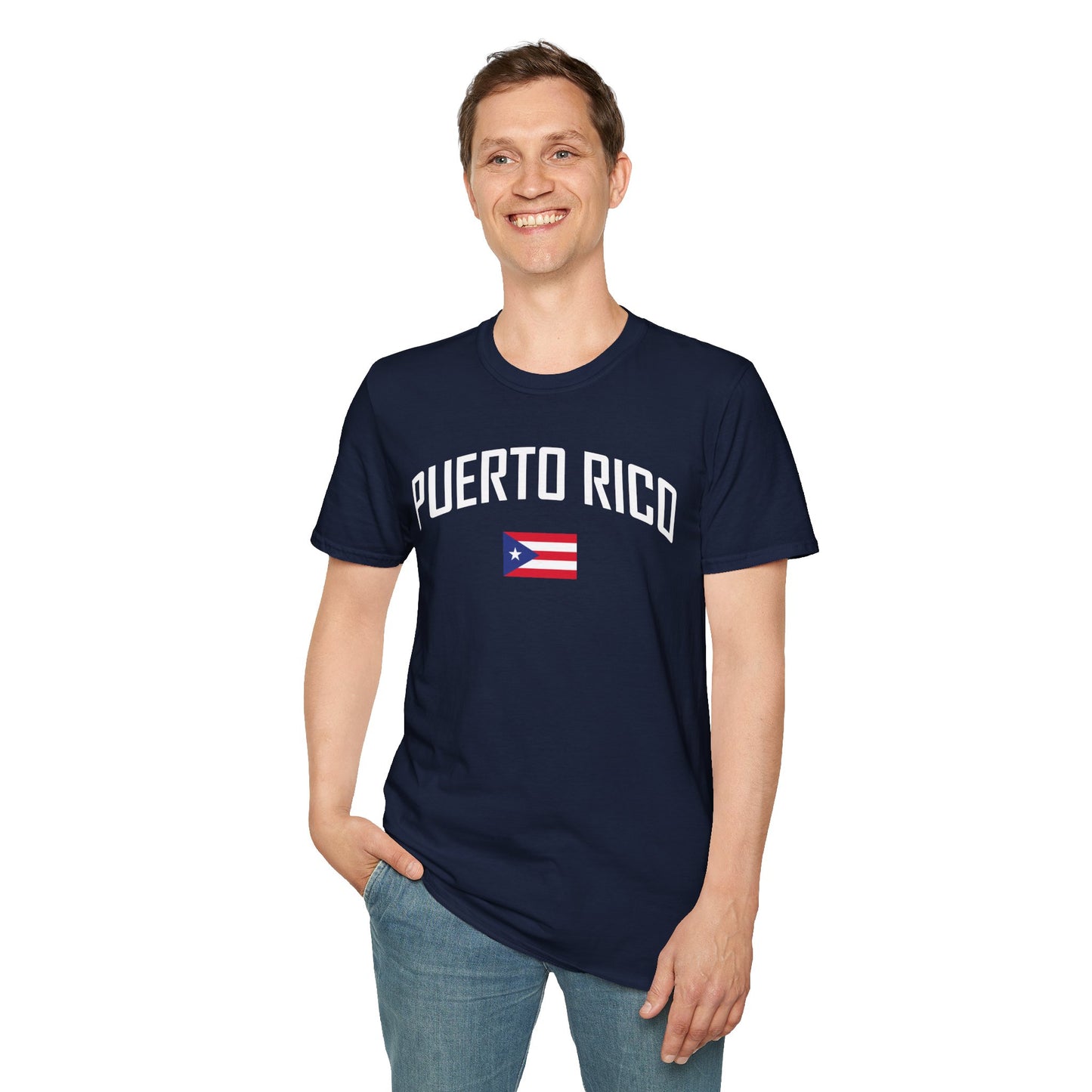 Puerto Rico Flag Retro Text T-Shirt