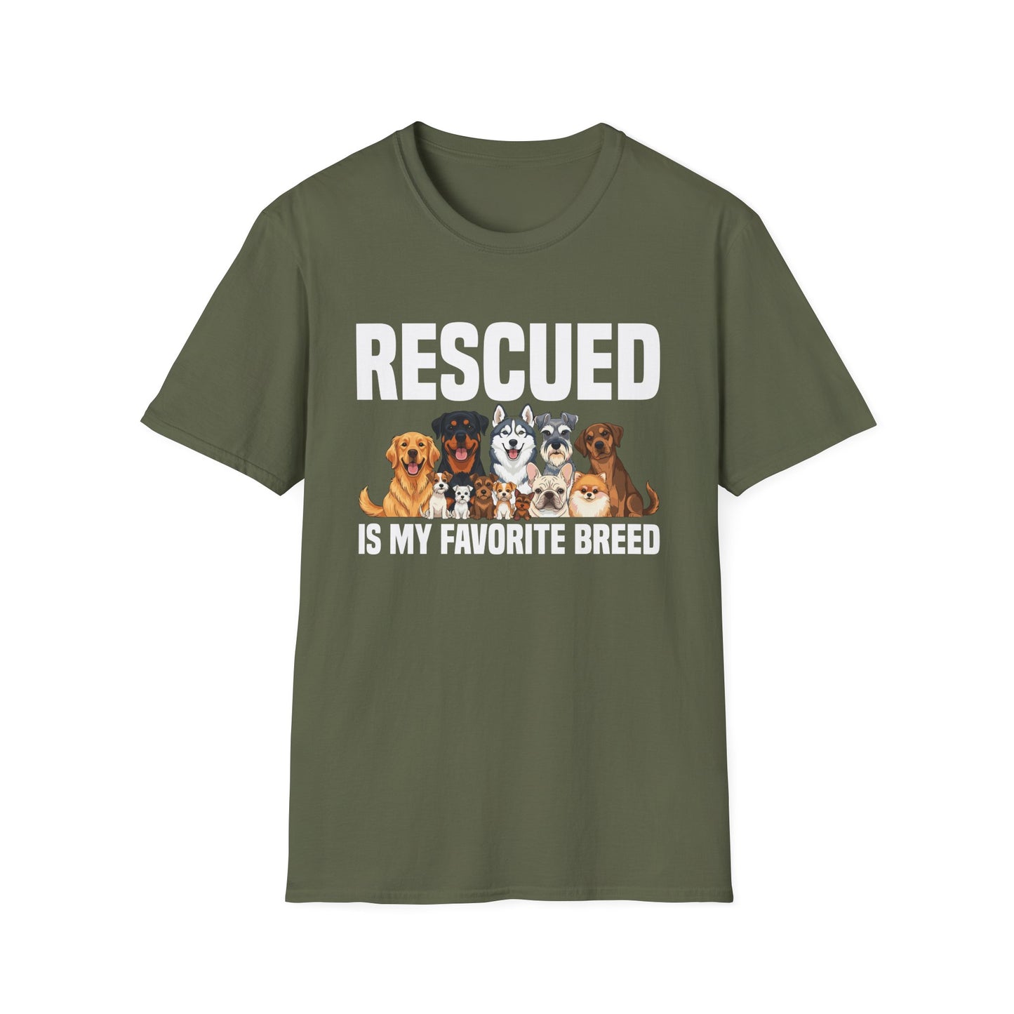 Rescued is My Favorite Breed Animal Rescue T-Shirt