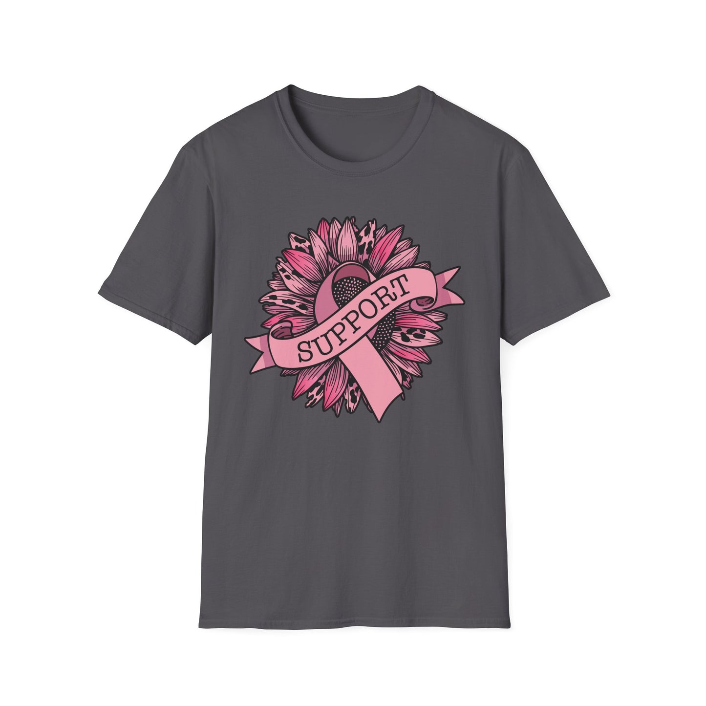 Sunflower Pink Breast Cancer Awareness Women Warrior T-Shirt For Men Women
