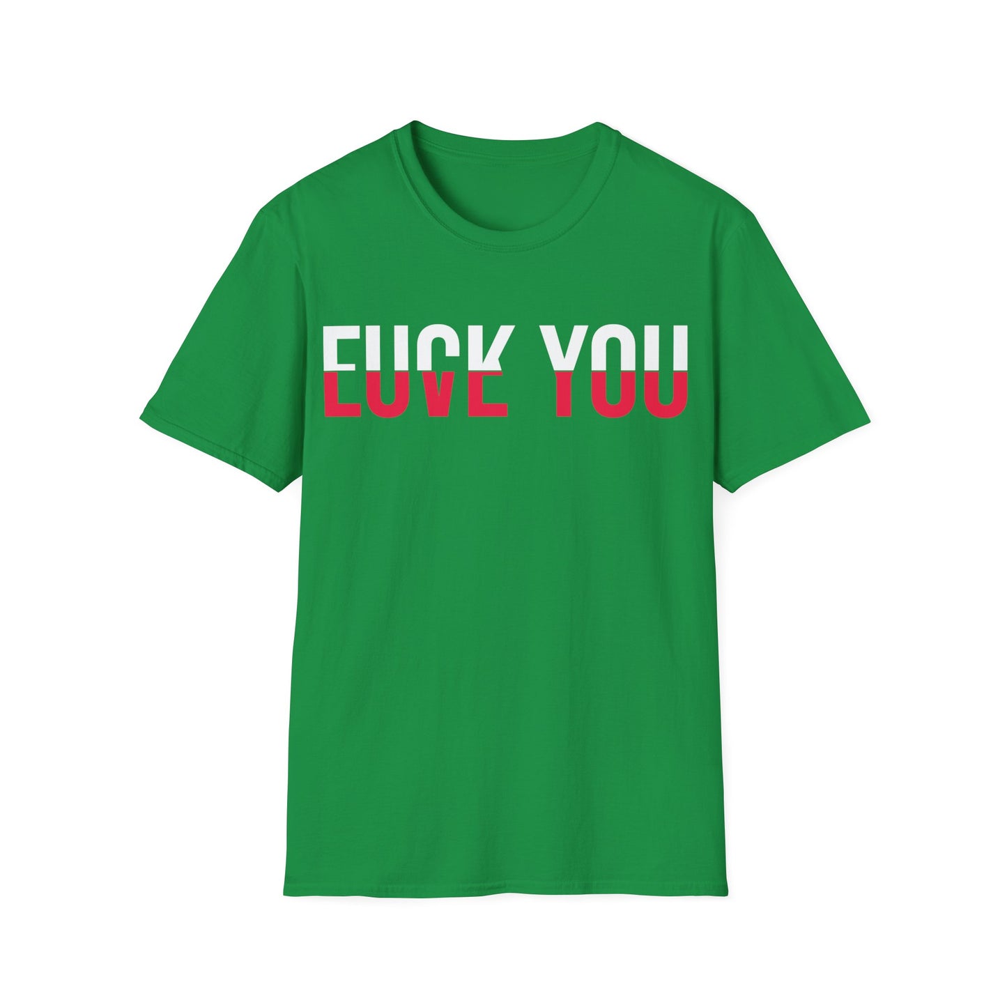 Love You Fck You Love and Hate Cross Word T-shirt For Men Women T-Shirt