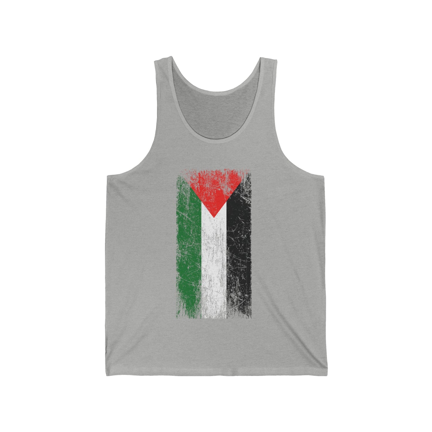 Distressed  Palestine Flag I love Palestine Gaza Vintage Tank Top For Men Tank Top