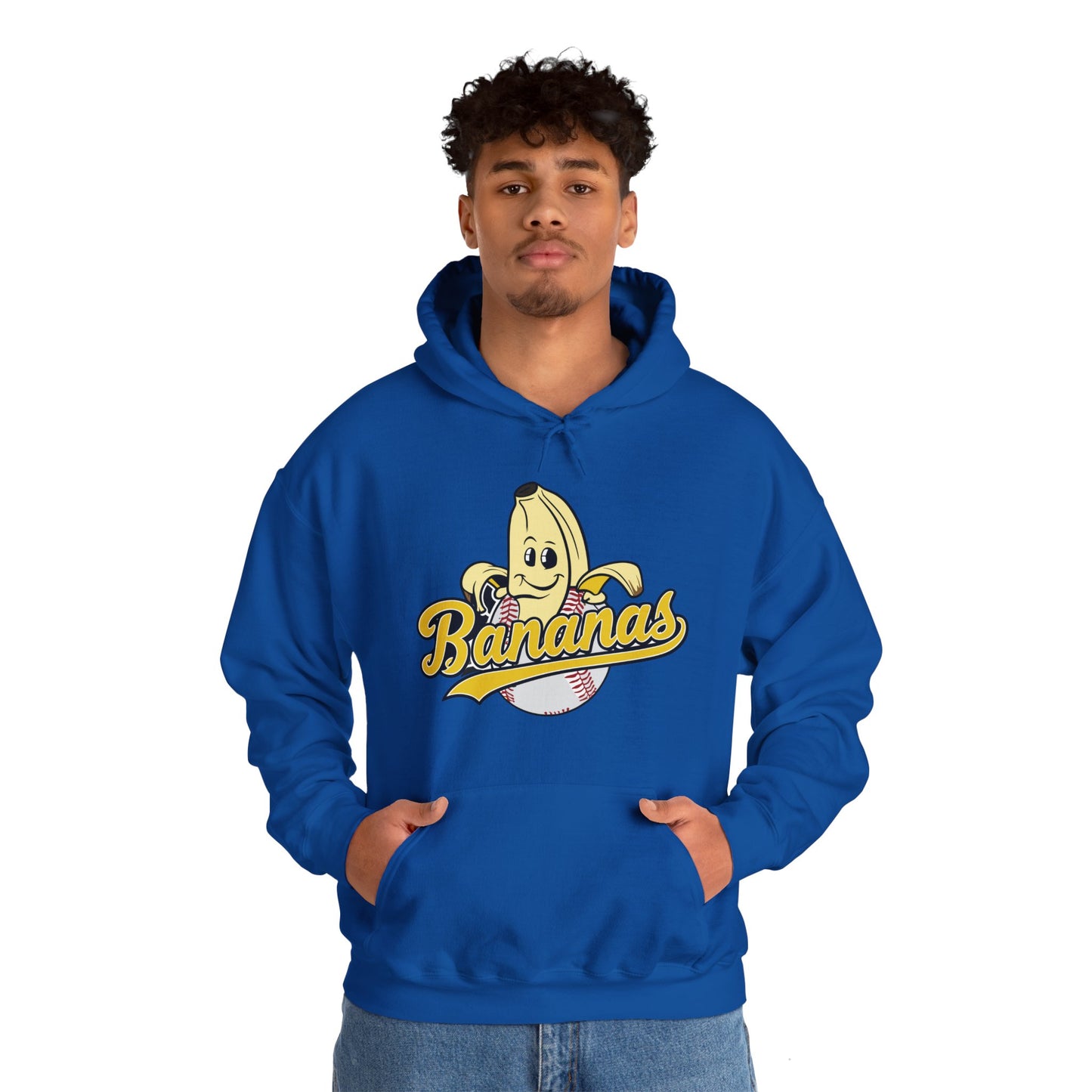 Funny Let's Go Bananas Baseball Hoodie For Baseball Lovers Men Women Hoodie