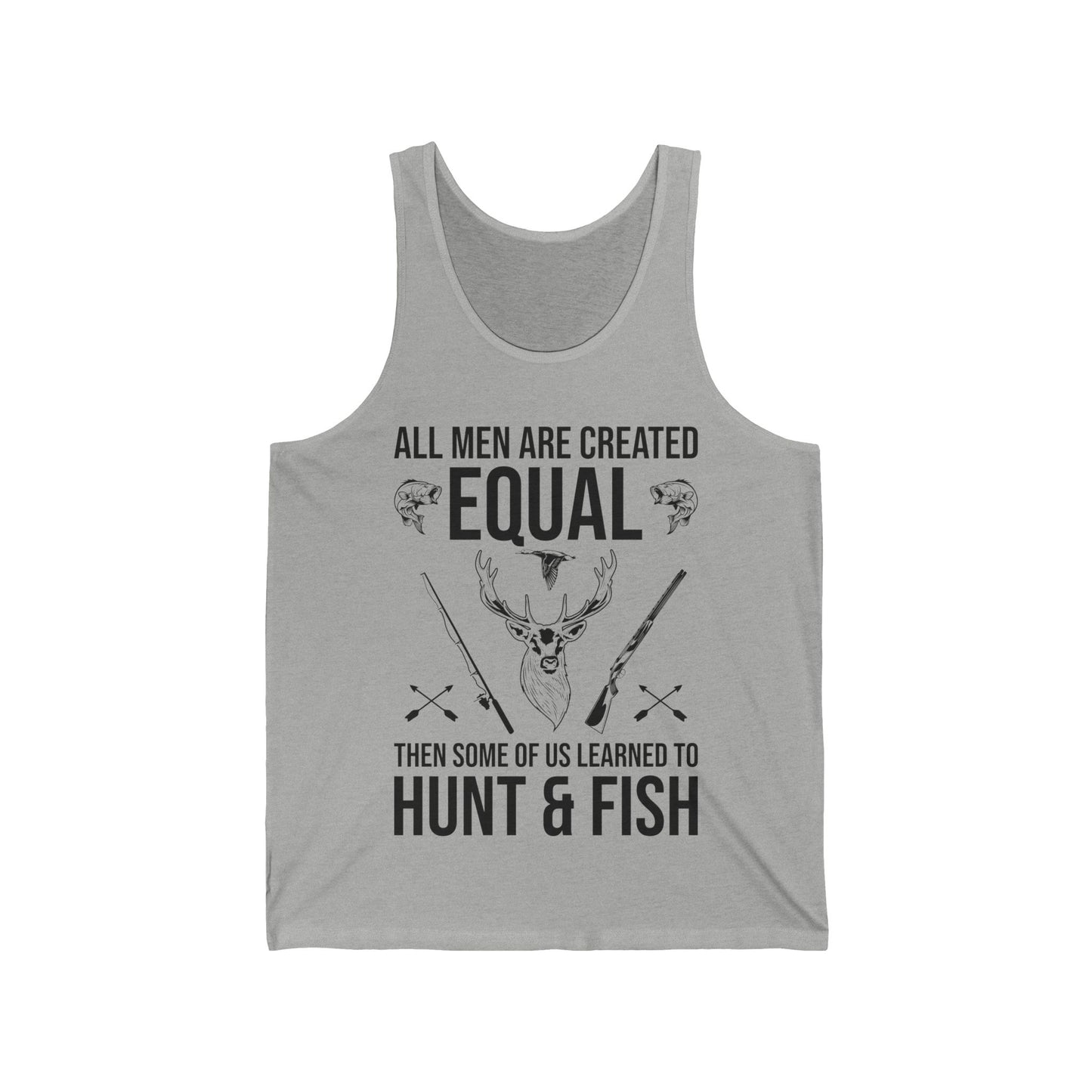 Funny Hunting Some Of Us Learned To Hunt & Fish Gift Tank Top