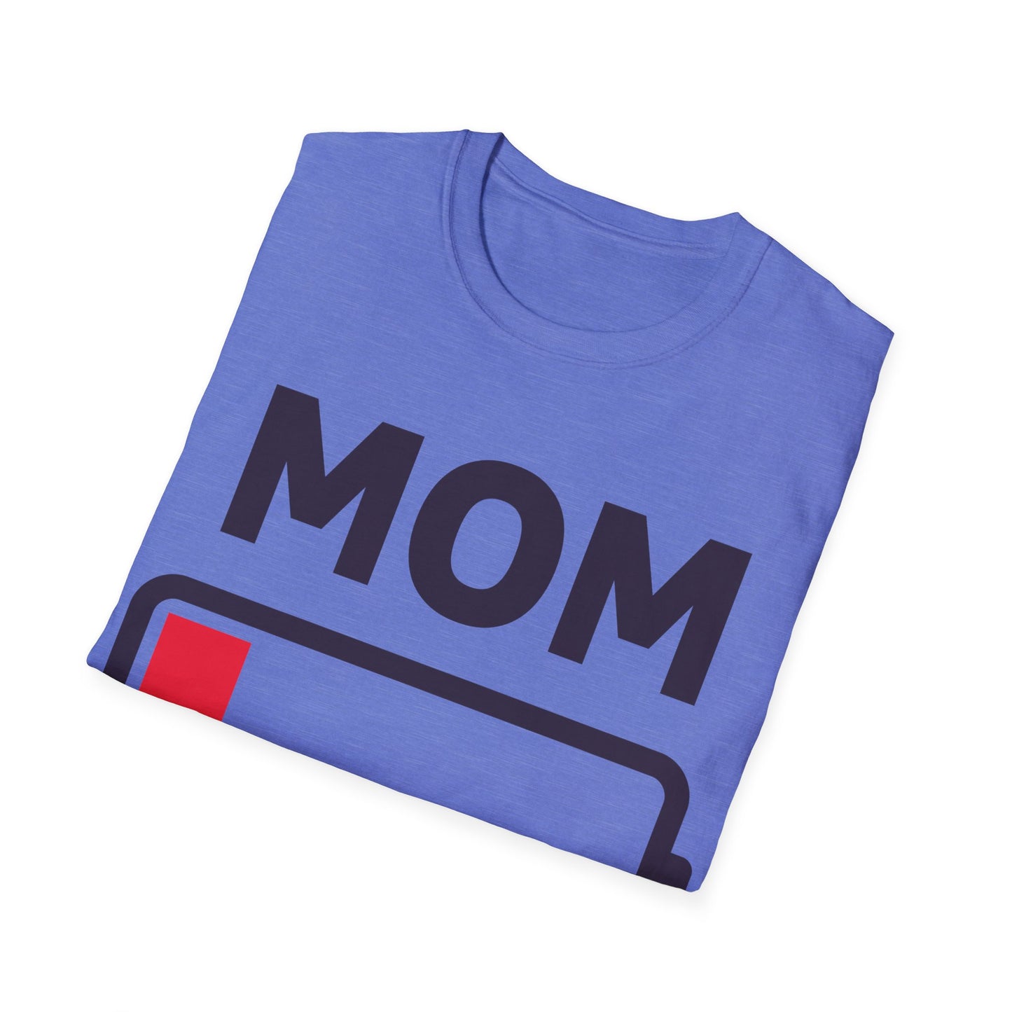 Funny Mom Tired Low Battery Mothers Day T-Shirt