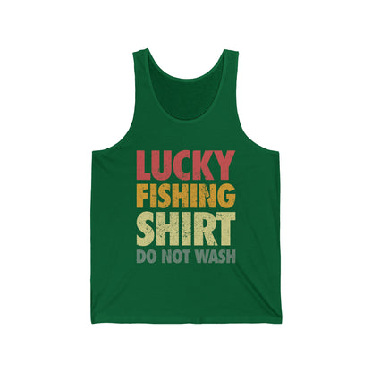 Funny Lucky Fishing top Do Not Wash Vintage Fishing Lover fisherman Tank Top Men Women