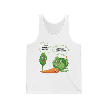 Lettuce Leaf Vegetable Funny Joke Vegetarian Vegant Tank Top For Men Women