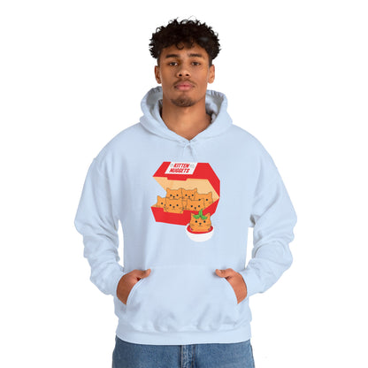 Funny Kitten Nuggets Food Pun Cat Lover Gift Chicken Nuggets Hoodie For Men Women Hoodie