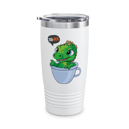 Tea-Rex In A Cup Cute T-Rex Dinosaur Kawaii Coffee Tea Funny Dino Pun Tumbler For Men Women Tumbler