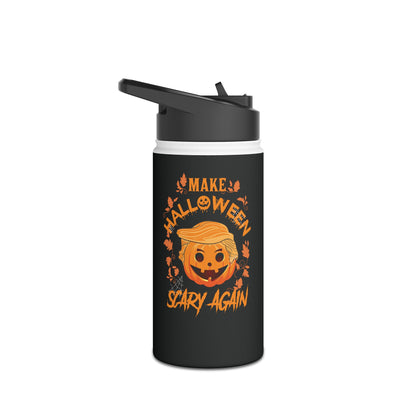 Funny Make Halloween Great Again Pro Trump Water Bottle Men Women