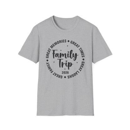 Family Trip Vacation 2026 Matching Summer Group T-Shirt For Men Women