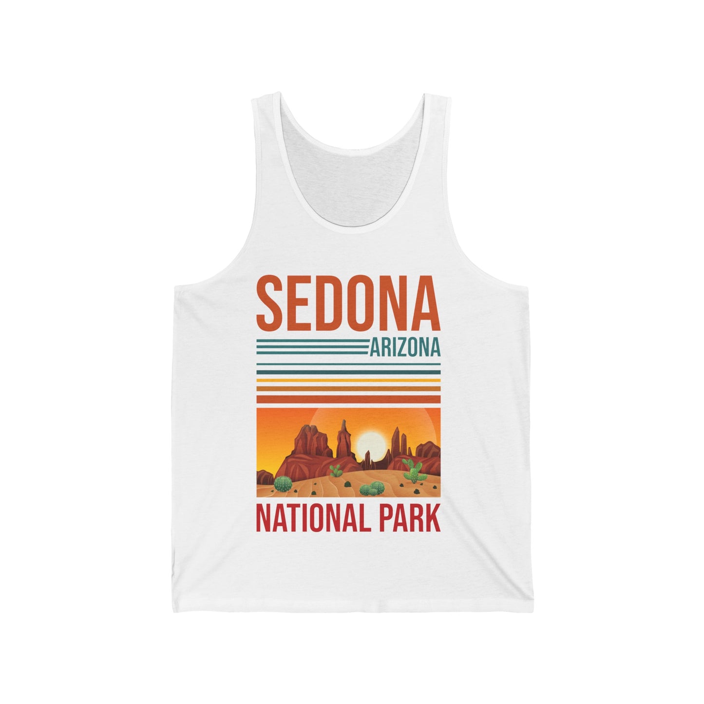 Sedona Arizona National Park Mountains Camping Vacation  Tank Top For Men Women Travelers