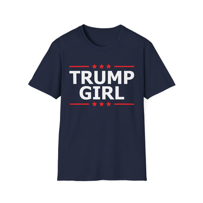Cute Trump Girl Republican US Flag 2024 Vintage Vote T-Shirt