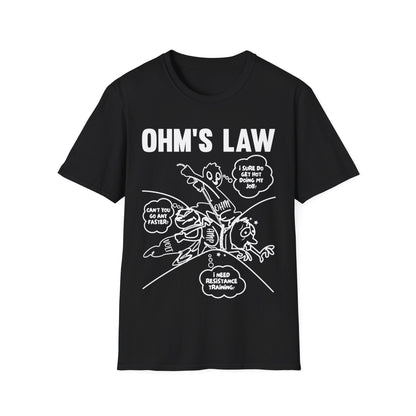 Ohms Law Funny Electrical Electronics Engineer Shirt Funny T-Shirt