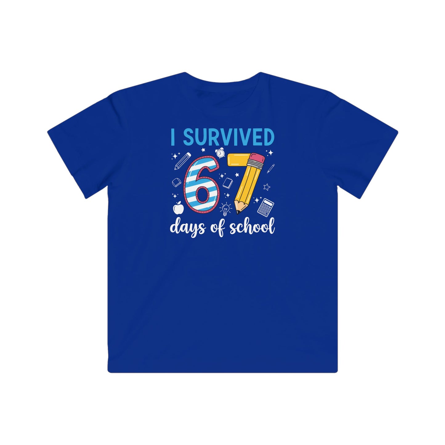 I Survived 67 Days of School Funny Meme Teacher Student T-Shirt