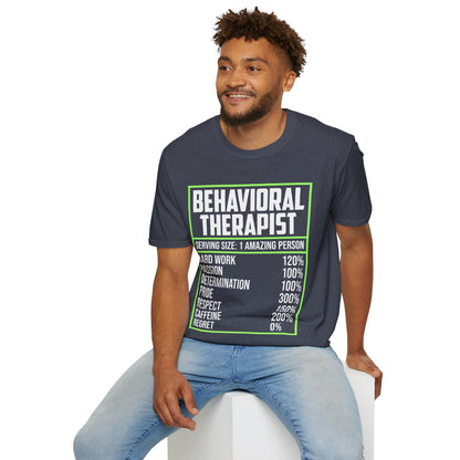 Behavioral Therapist Facts Analyst Behavior Tech SPED Teacher Autism T-Shirt